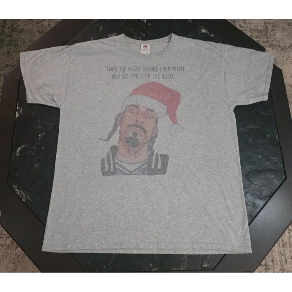 Vintage Y2K Snoop Dogg Christmas T Shirt XL Chrismizzle Rap Hip Hop Graphic Tee